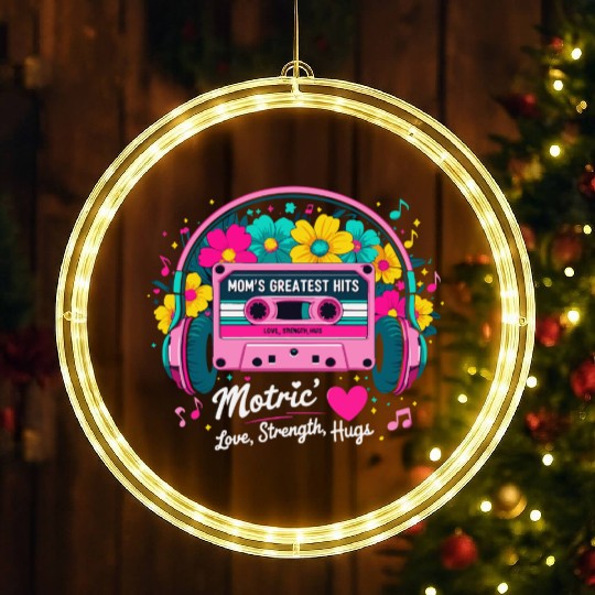 Retro Mom Mixtape LED Christmas Window Lights - Mother’s Day Nostalgia
