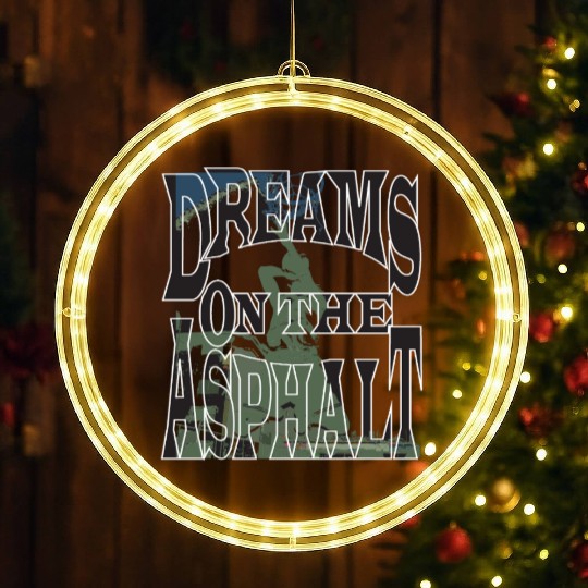 Dream on the Asphalt LED Christmas Window Lights