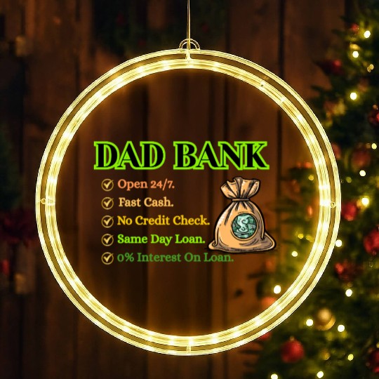 Bank Of Dad LED Christmas Window Lights