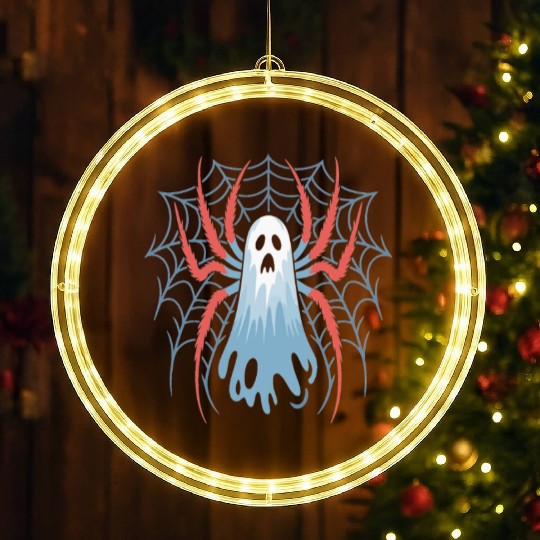 Ghost Spider Scream LED Christmas Window Lights