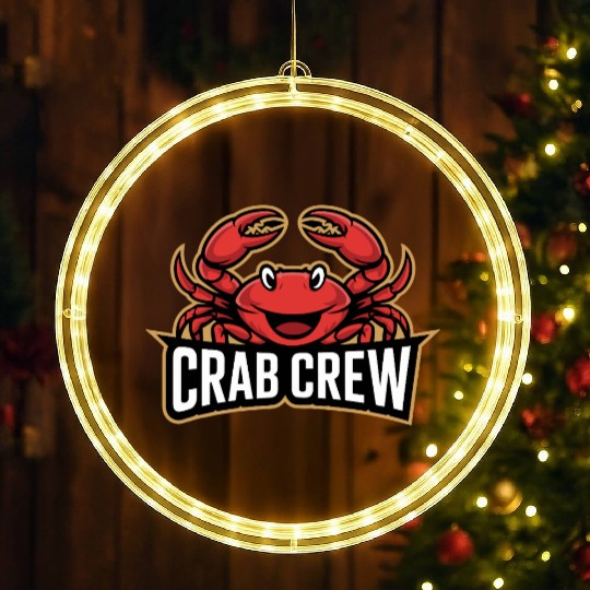 Crab Crew LED Christmas Window Lights