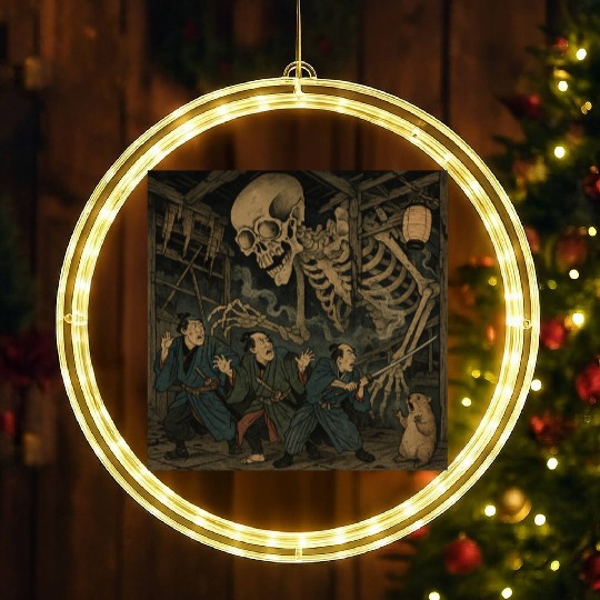 Giant Skeleton Surprise – Edo Panic Marmot LED Christmas Window Lights