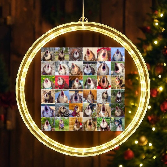 Bark Collage LED Christmas Window Lights