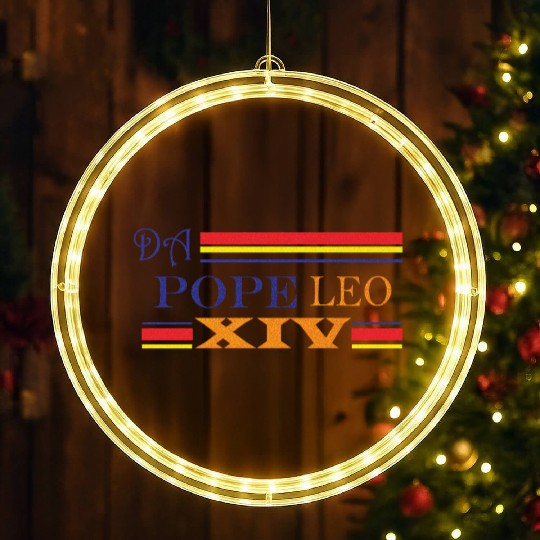 Da Pope Leo XIV LED Christmas Window Lights