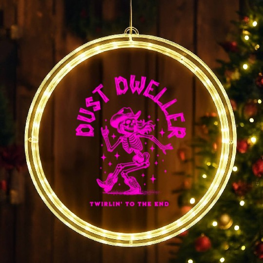 Dust Dweller - Cowgirl Skeleton LED Christmas Window Lights