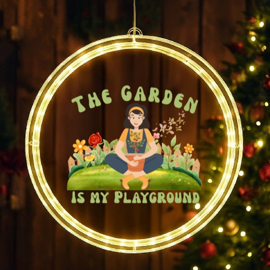 The Garden is My Playground LED Christmas Window Lights