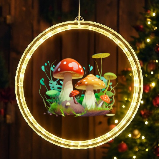 Funky Fungi – Nature’s Neon Wonder LED Christmas Window Lights