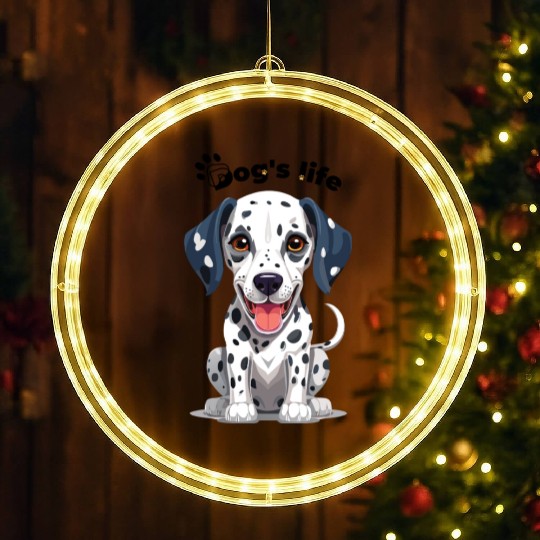 Dalmatian Fan Club – Unique Design LED Christmas Window Lights