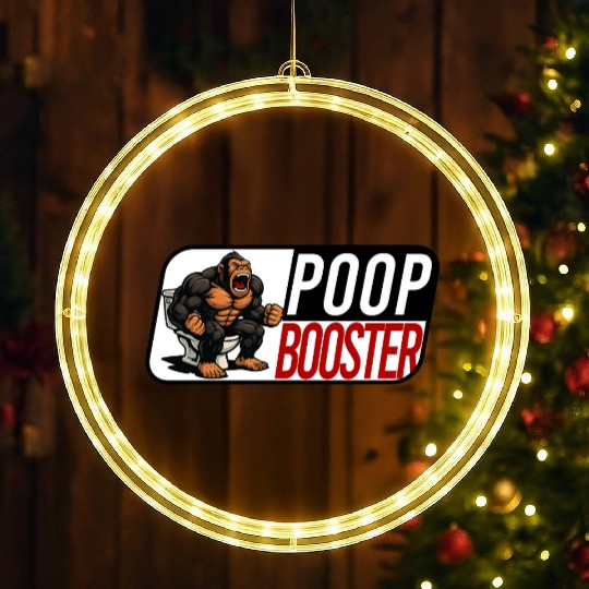 Caffeine Poop Boost – Gym Gorilla Power LED Christmas Window Lights