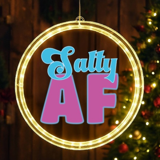 Salty AF – Bold, Beachy, and Unapologetically Chil LED Christmas Window Lights