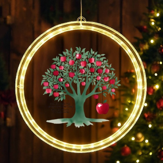 From the apple tree all beginnings LED Christmas Window Lights