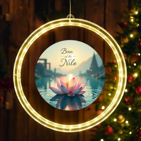 Sacred Nile Lotus LED Christmas Window Lights