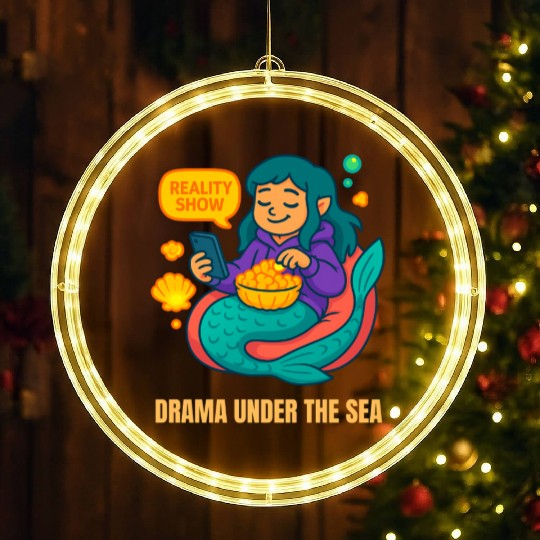 Drama Under the Sea LED Christmas Window Lights