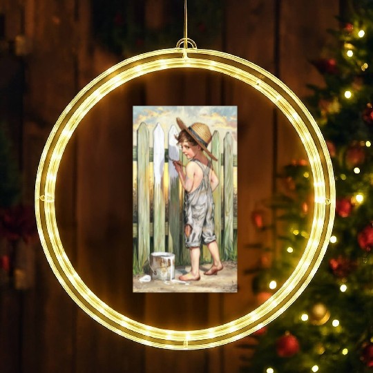 a vintage inspired charcoal and colored Gnkjj LED Christmas Window Lights