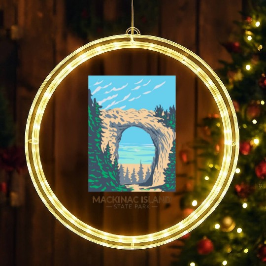Mackinac Island LED Christmas Window Lights