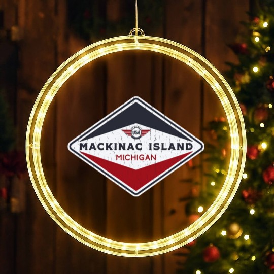 Mackinac Island LED Christmas Window Lights