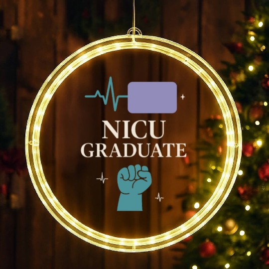 NICU Parent Pride Preemie Warrior Neonatal LED Christmas Window Lights