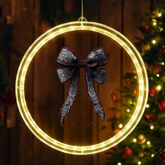 lace bow LED Christmas Window Lights
