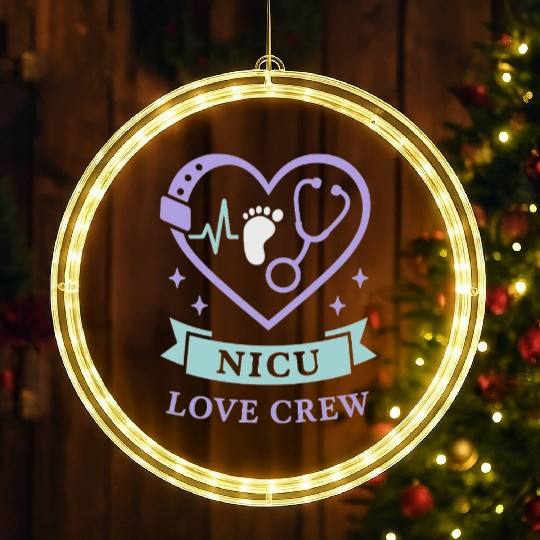 NICU Parent Pride Preemie Warrior Neonatal LED Christmas Window Lights
