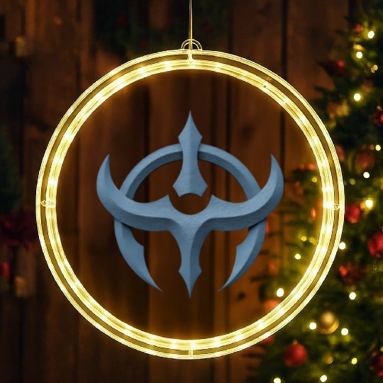 Bold Grey Icon Wear Your Symbol Cool Graphic LED Christmas Window Lights