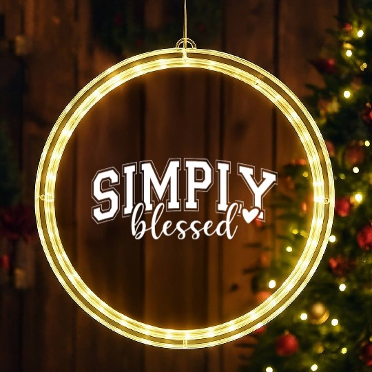 Simply Blessed Christian LED Christmas Window Lights