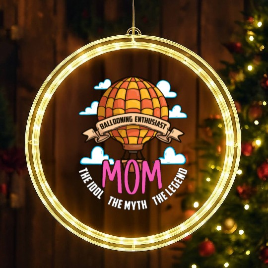 Ballooning Enthusiast Mom The Idol Loves Aeronaut LED Christmas Window Lights
