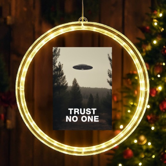 Trust No One/The X-Files poster, S01E24 1994 LED Christmas Window Lights