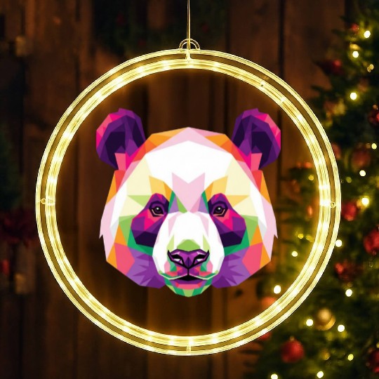 galaxy panda LED Christmas Window Lights