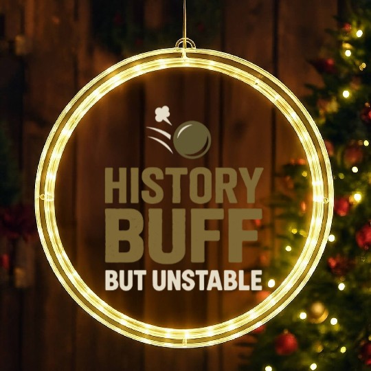 Military Historian Battlefield Research War LED Christmas Window Lights