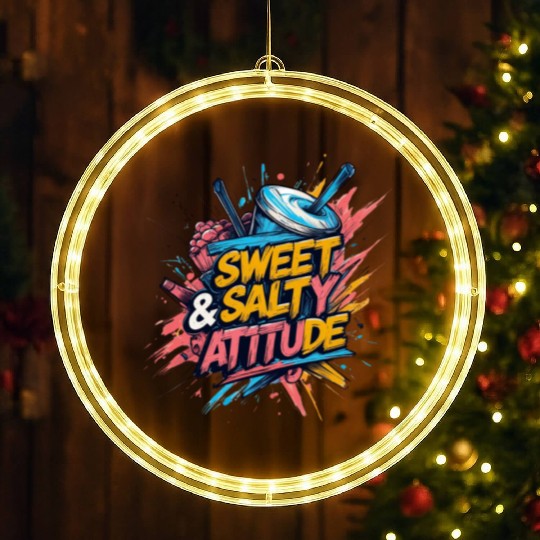Sweet & Salty Attitude LED Christmas Window Lights