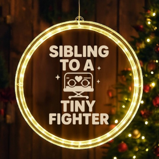 NICU Sibling Preemie Big Brother Big Sister LED Christmas Window Lights