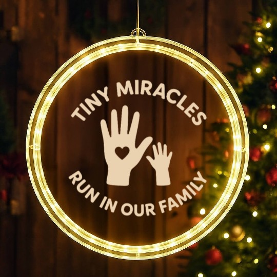 NICU Sibling Preemie Big Brother Big Sister LED Christmas Window Lights