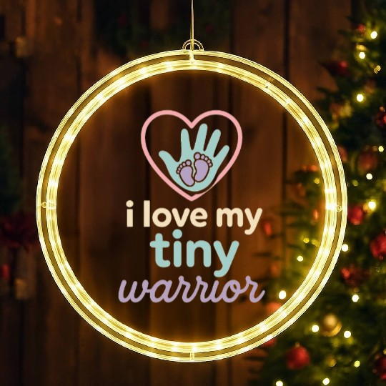NICU Sibling Preemie Big Brother Big Sister LED Christmas Window Lights