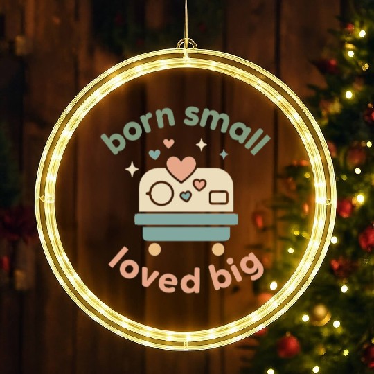 NICU Sibling Preemie Big Brother Big Sister LED Christmas Window Lights