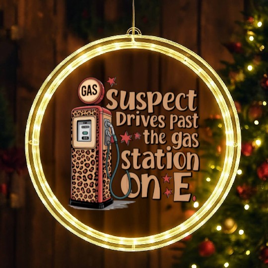 Funny Leopard Gas LED Christmas Window Lights