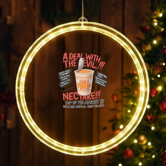 A Deal with Noodle – Cup Noodle Street Art Design LED Christmas Window Lights