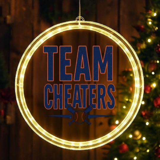 Houston Asterisks Baseball Team Cheaters LED Christmas Window Lights