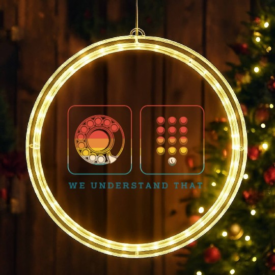Telephone Rotary Dial LED Christmas Window Lights