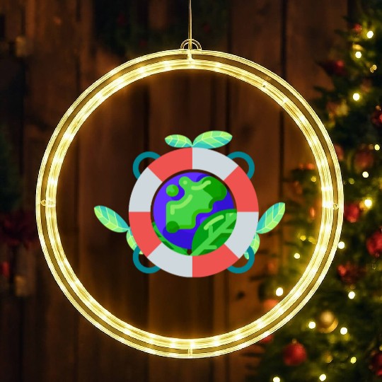 love the green earth LED Christmas Window Lights