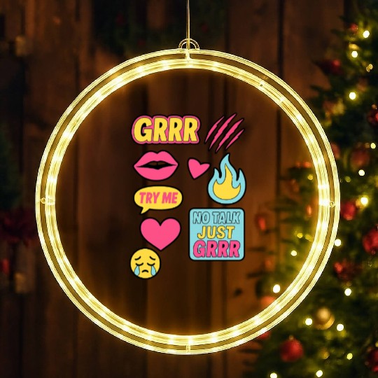 Sticker Grrr – TikTok Baddie Pack LED Christmas Window Lights