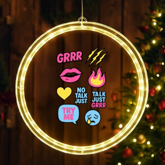 Sticker Grrr – TikTok Baddie Pack LED Christmas Window Lights