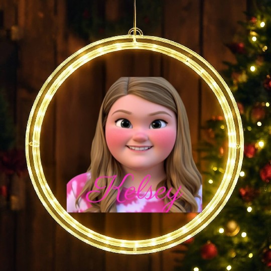 Cartoon Cub Kelsey LED Christmas Window Lights