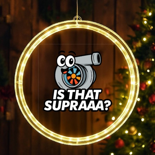 Is That Supraaa? – Cartoon Turbo Reaction LED Christmas Window Lights