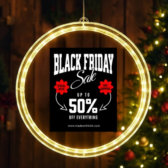 Hustle Wear Black Friday ,LED Christmas Window Lights design
