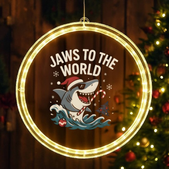 Jaws to the World – Christmas Shark Attack LED Christmas Window Lights