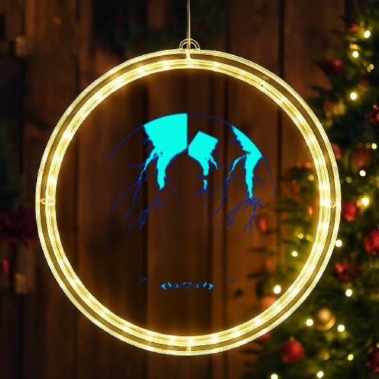 Royal Blue Lightning shadow LED Christmas Window Lights