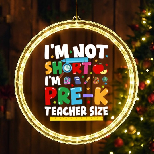 Pre K Teacher Back To School Pre kindergarten LED Christmas Window Lights