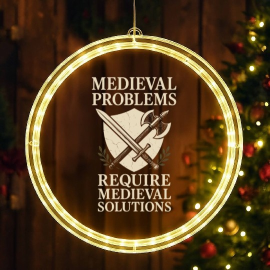 History Historian Humor Weird History History Nerd LED Christmas Window Lights