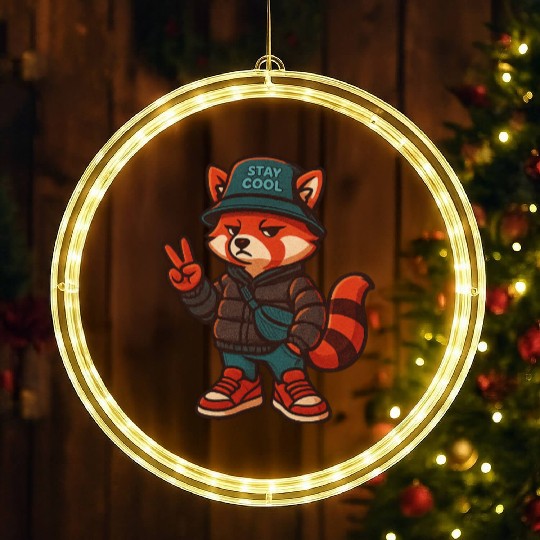 Cool Streetwear Platypus Cartoon Mascot LED Christmas Window Lights