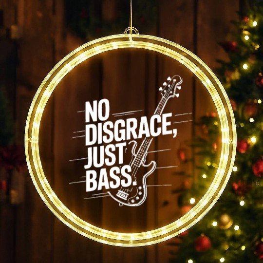 Just Bass, No Disgrace – White LED Christmas Window Lights